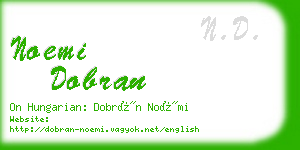 noemi dobran business card